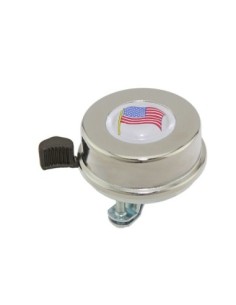 American Flag Bicycle Bell Chrome.